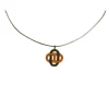 Hermès Vintage - Metal Isatis Pendant Necklace - Gold Orange - Hermès Necklace - Luxury High Quality - Avvenice
