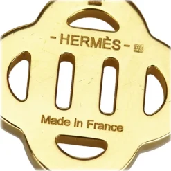 Hermès Vintage - Metal Isatis Pendant Necklace - Gold Orange - Hermès Necklace - Luxury High Quality - Avvenice