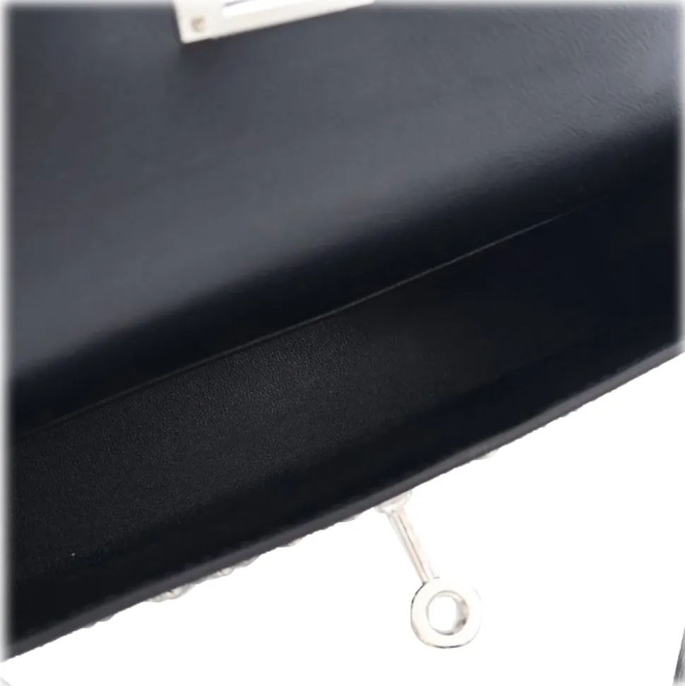 Hermès Vintage - Mini Box Calf Studded Cloute Kelly Sellier 20 - Black - Leather and Calf Handbag - Luxury High Quality - Avvenice