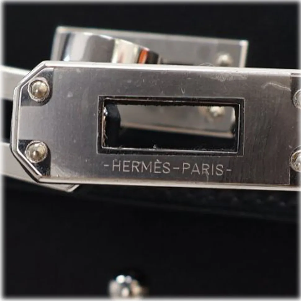 Hermès Vintage - Mini Box Calf Studded Cloute Kelly Sellier 20 - Black - Leather and Calf Handbag - Luxury High Quality - Avvenice