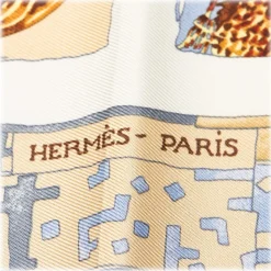 Hermès Vintage - Persona Silk Scarf - White Multi - Silk Foulard - Luxury High Quality - Avvenice