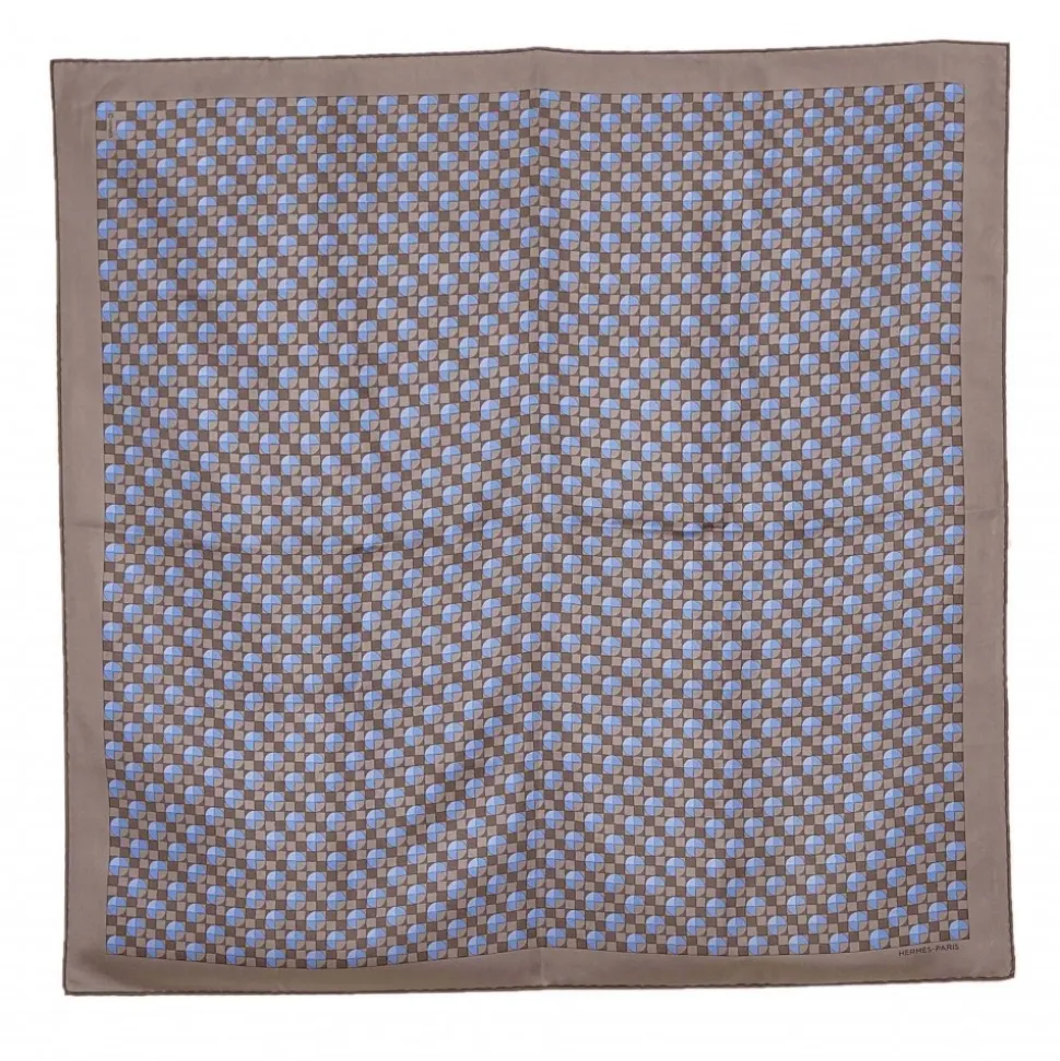 Hermès Vintage - Printed Silk Scarf - Blue Multi - Silk Foulard - Luxury High Quality - Avvenice