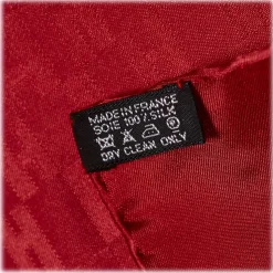 Hermès Vintage - Printed Silk Handkerchief Scarf - Red - Silk Foulard - Luxury High Quality - Avvenice