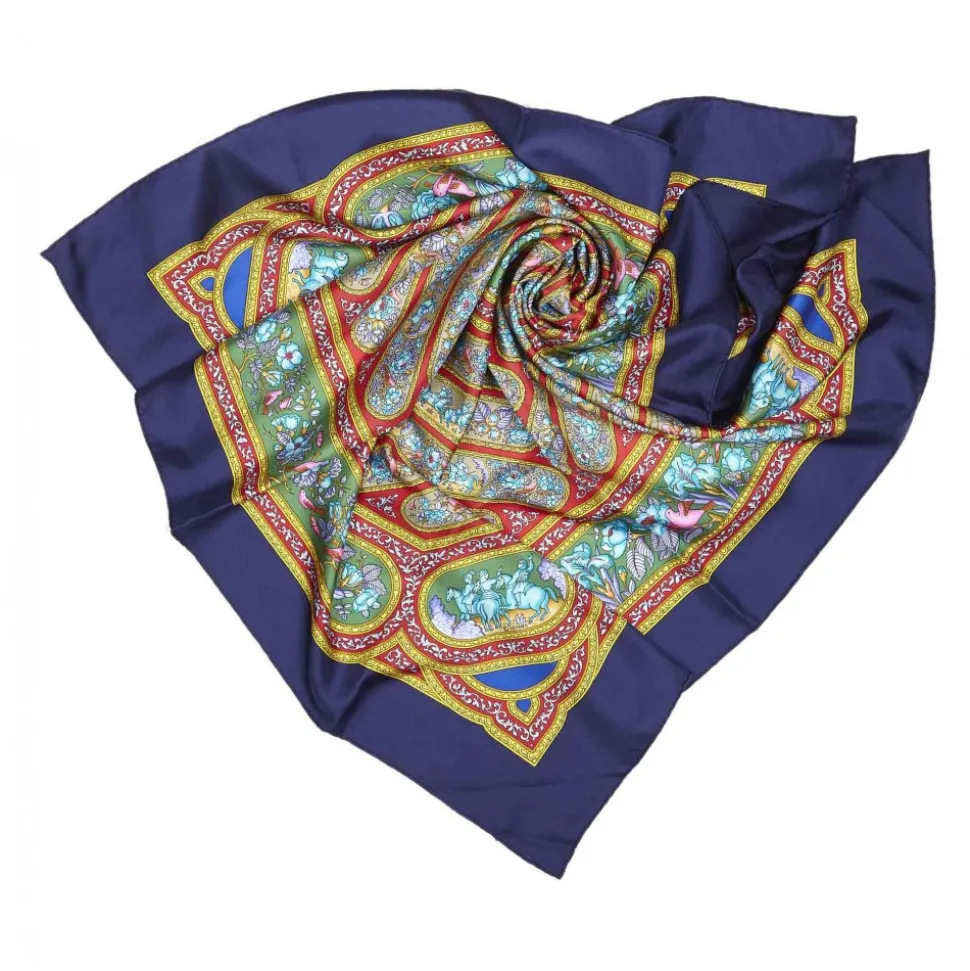 Hermès Vintage - Qalamdan Silk Scarf - Purple Multi - Silk Foulard - Luxury High Quality - Avvenice