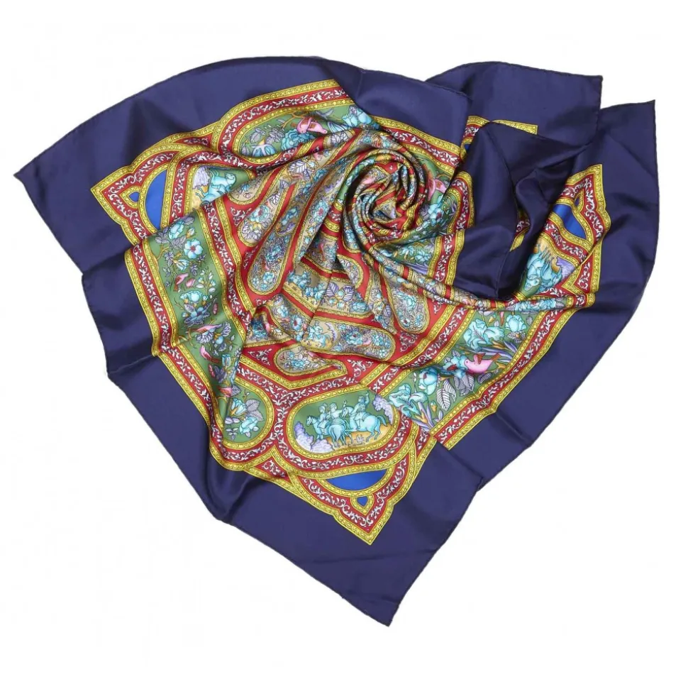 Hermès Vintage - Qalamdan Silk Scarf - Purple Multi - Silk Foulard - Luxury High Quality - Avvenice
