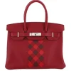 Hermès Vintage - Swift Birkin Tressage 30 - Red - Leather Handbag - Avvenice