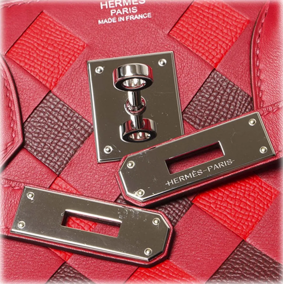 Hermès Vintage - Swift Birkin Tressage 30 - Red - Leather Handbag - Avvenice