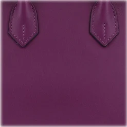 Hermès Vintage - Swift Birkin 25 - Purple - Leather Handbag - Avvenice