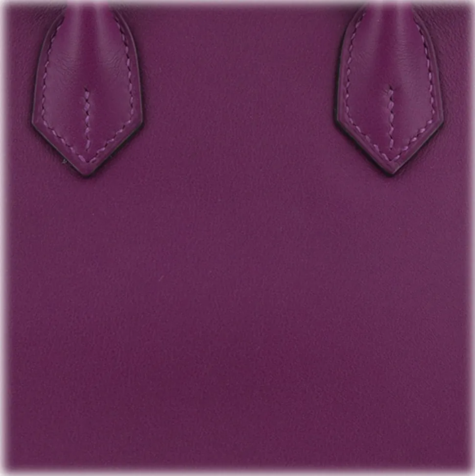 Hermès Vintage - Swift Birkin 25 - Purple - Leather Handbag - Avvenice
