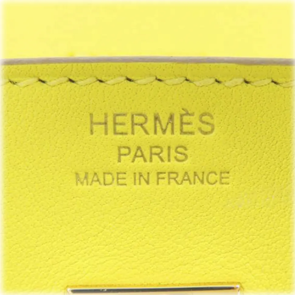 Hermès Vintage - Swift Birkin 25 - Yellow - Leather Handbag - Avvenice