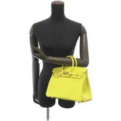 Hermès Vintage - Swift Birkin 25 - Yellow - Leather Handbag - Avvenice