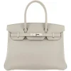 Hermès Vintage - Swift Birkin 30 - Light Gray - Leather Handbag - Avvenice