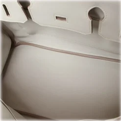 Hermès Vintage - Swift Birkin 30 - Light Gray - Leather Handbag - Avvenice