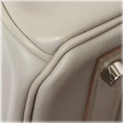 Hermès Vintage - Swift Birkin 30 - Light Gray - Leather Handbag - Avvenice