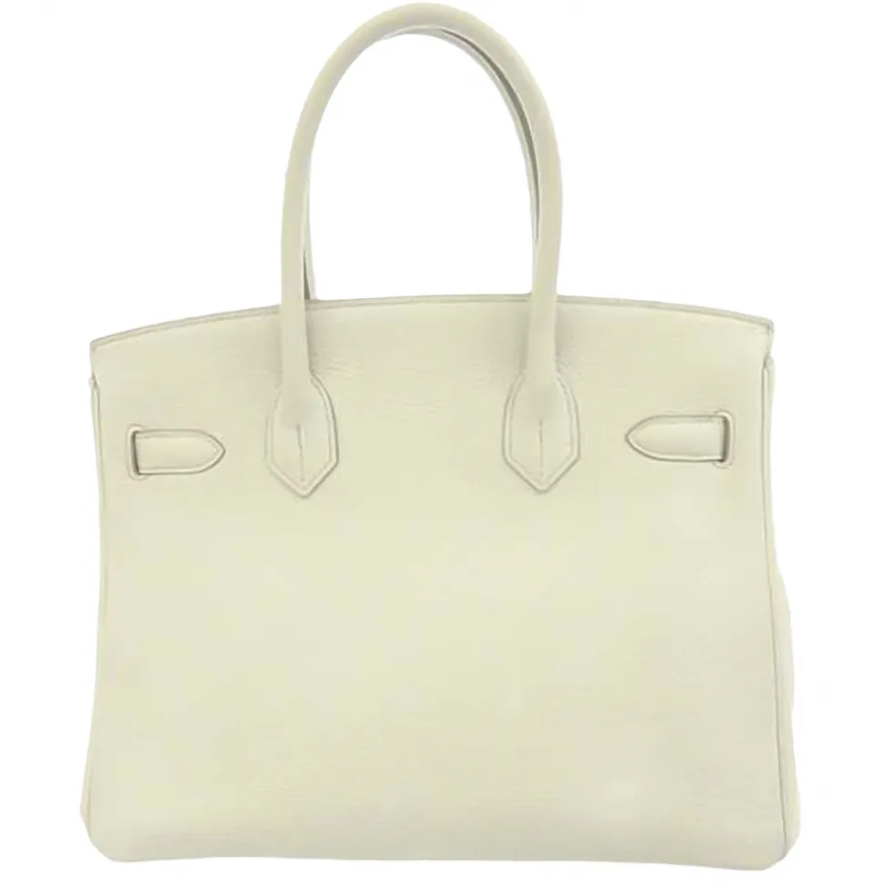 Hermès Vintage - Taurillon Clemence Birkin 30 - White - Leather Handbag - Avvenice