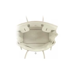 Hermès Vintage - Taurillon Clemence Birkin 30 - White - Leather Handbag - Avvenice