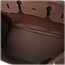 Hermès Vintage - Taurillon Clemence Birkin 40 - Brown - Leather Handbag - Avvenice