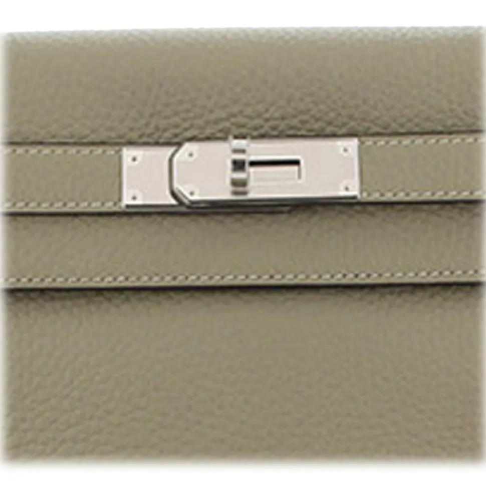 Hermès Vintage - Taurillon Clemence Kelly 28 - Gray - Leather Handbag - Avvenice
