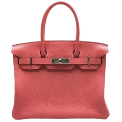 Hermès Vintage - Taurillon Clemence Birkin 30 - Pink - Leather Handbag - Avvenice