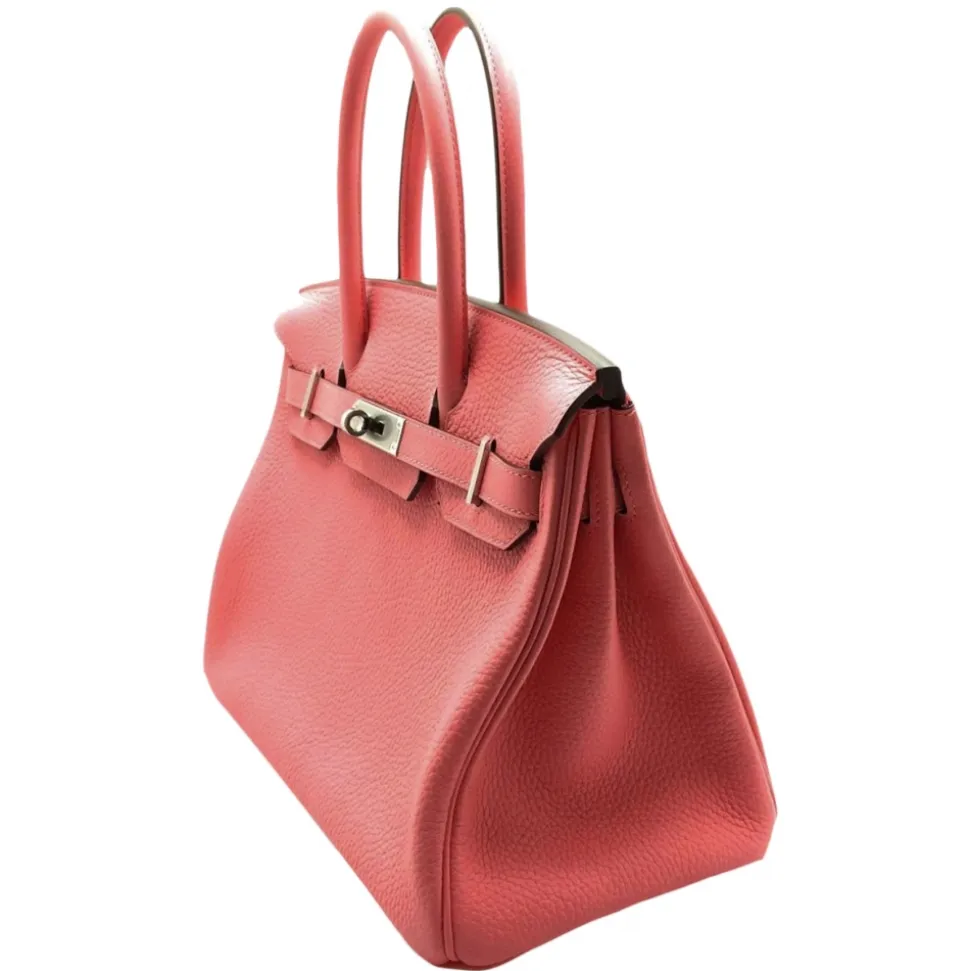 Hermès Vintage - Taurillon Clemence Birkin 30 - Pink - Leather Handbag - Avvenice