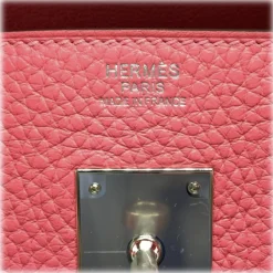 Hermès Vintage - Taurillon Clemence Birkin 30 - Pink - Leather Handbag - Avvenice