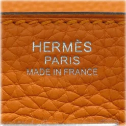 Hermès Vintage - Taurillon Clemence Birkin 30 - Orange - Leather Handbag - Avvenice