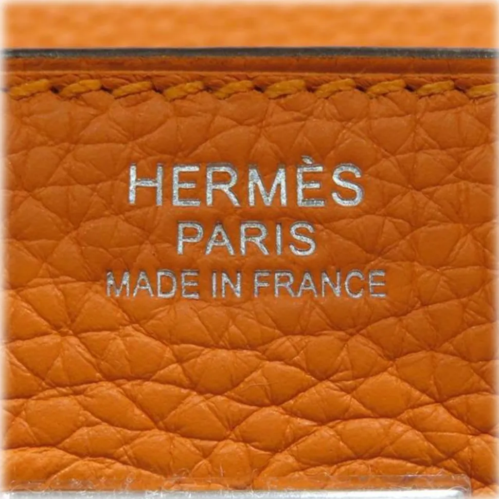 Hermès Vintage - Taurillon Clemence Birkin 30 - Orange - Leather Handbag - Avvenice