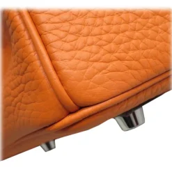 Hermès Vintage - Taurillon Clemence Birkin 30 - Orange - Leather Handbag - Avvenice