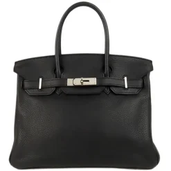 Hermès Vintage - Taurillon Birkin 30 - Black - Leather Handbag - Avvenice