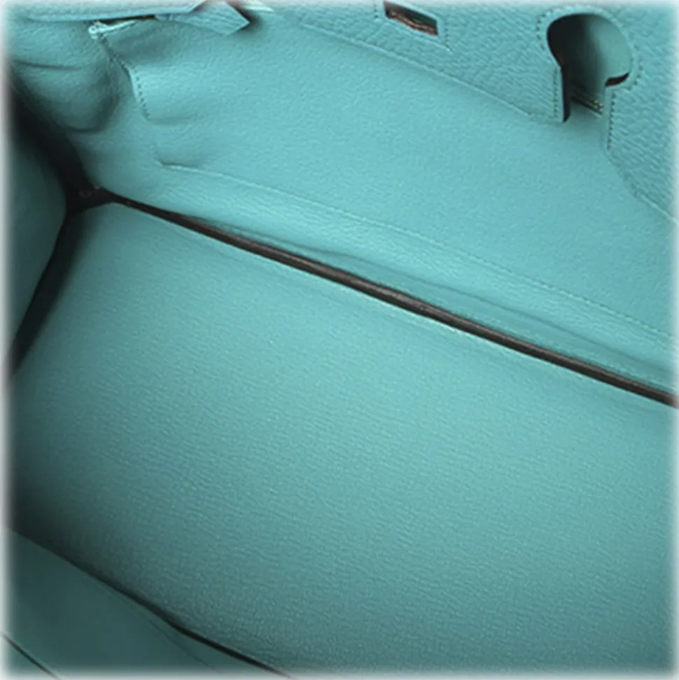 Hermès Vintage - Taurillon Clemence Birkin 30 - Blue - Leather Handbag - Avvenice