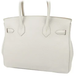 Hermès Vintage - Taurillon Birkin 30 - Light Gray - Leather Handbag - Avvenice