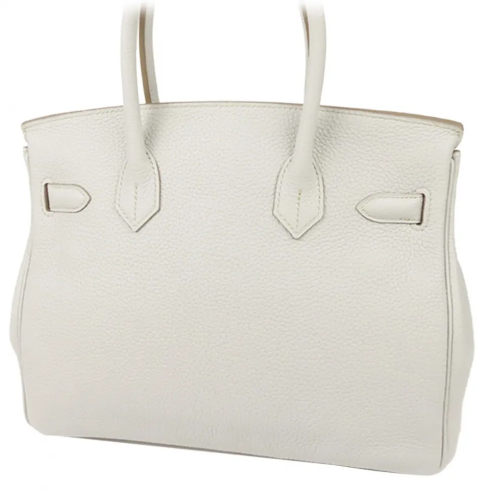 Hermès Vintage - Taurillon Birkin 30 - Light Gray - Leather Handbag - Avvenice