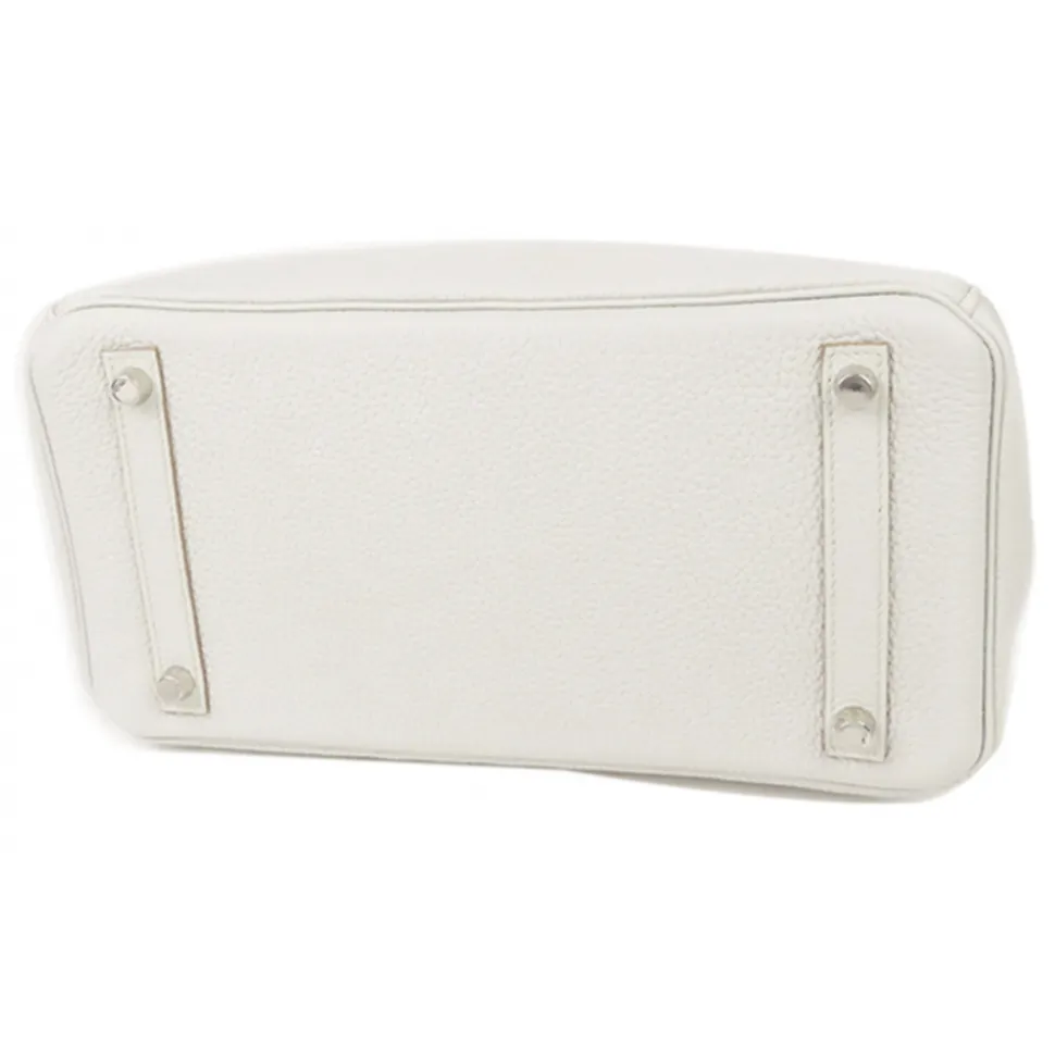 Hermès Vintage - Taurillon Birkin 30 - Light Gray - Leather Handbag - Avvenice