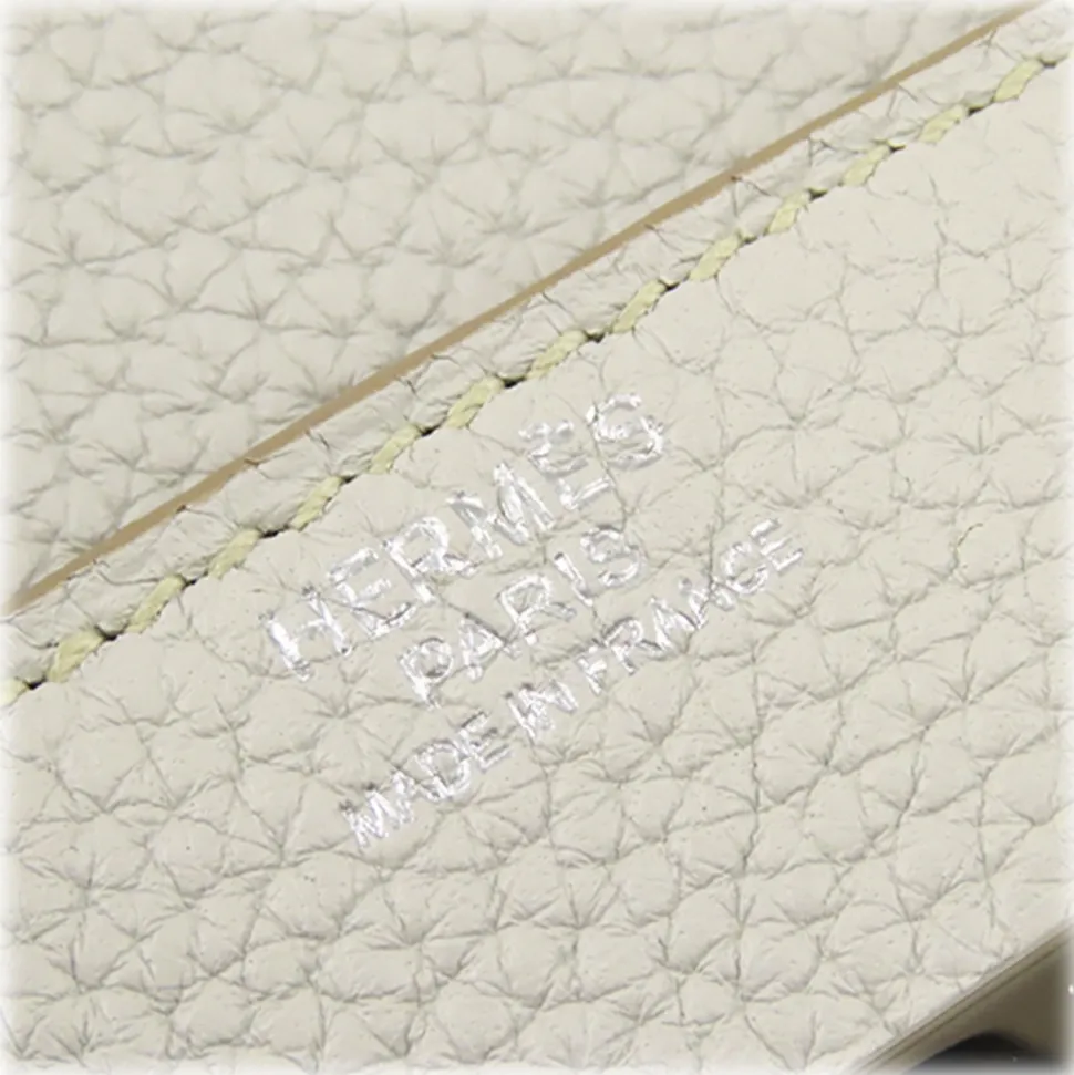 Hermès Vintage - Taurillon Birkin 30 - Light Gray - Leather Handbag - Avvenice