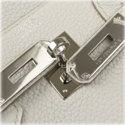 Hermès Vintage - Taurillon Birkin 30 - Light Gray - Leather Handbag - Avvenice