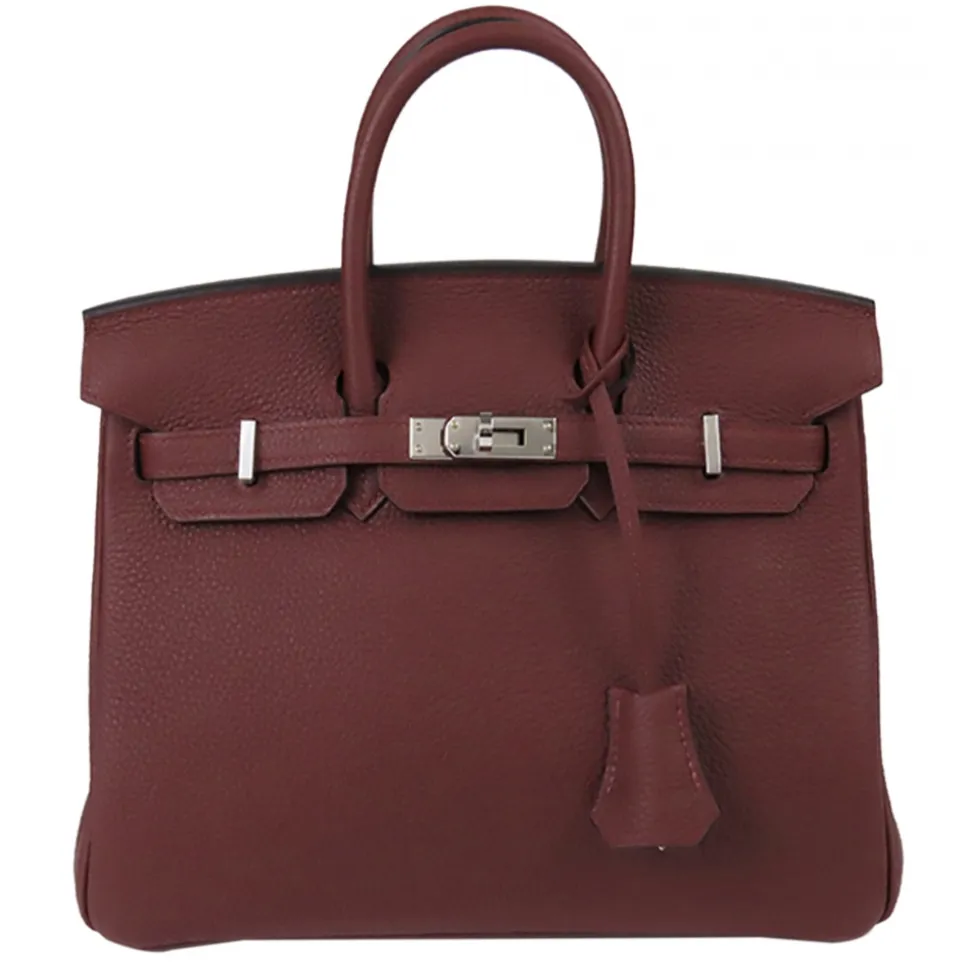 Hermès Vintage - Togo Birkin 25 - Red Burgundy - Leather Handbag - Avvenice