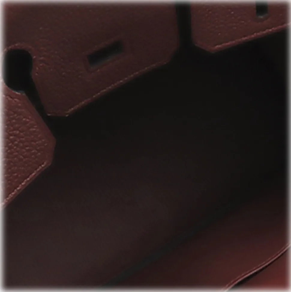 Hermès Vintage - Togo Birkin 25 - Red Burgundy - Leather Handbag - Avvenice