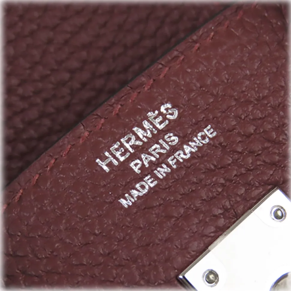 Hermès Vintage - Togo Birkin 25 - Red Burgundy - Leather Handbag - Avvenice