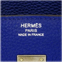 Hermès Vintage - Togo Birkin 25 - Blue - Leather Handbag - Avvenice