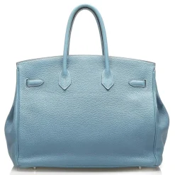 Hermès Vintage - Togo Birkin 35 Bag - Blue - Leather and Calf Handbag - Luxury High Quality - Avvenice
