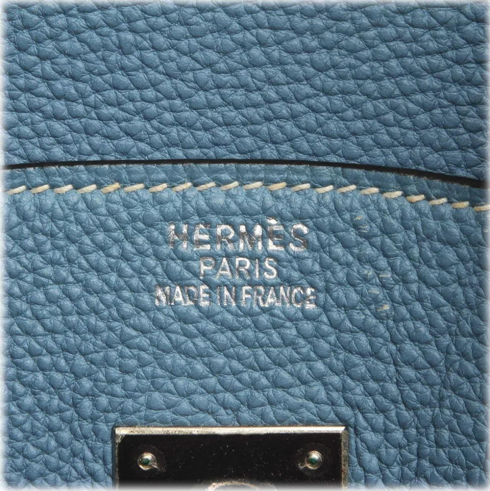 Hermès Vintage - Togo Birkin 35 Bag - Blue - Leather and Calf Handbag - Luxury High Quality - Avvenice