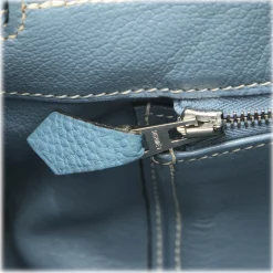 Hermès Vintage - Togo Birkin 35 Bag - Blue - Leather and Calf Handbag - Luxury High Quality - Avvenice