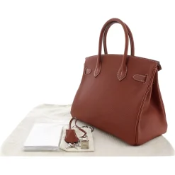Hermès Vintage - Togo Birkin 30 - Red Burgundy - Leather Handbag - Avvenice