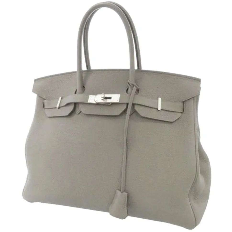 Hermès Vintage - Togo Birkin 35 - Gray - Leather Handbag - Avvenice