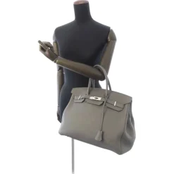 Hermès Vintage - Togo Birkin 35 - Gray - Leather Handbag - Avvenice