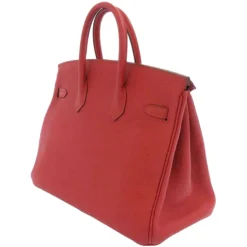 Hermès Vintage - Togo Birkin 25 - Red - Leather Handbag - Avvenice