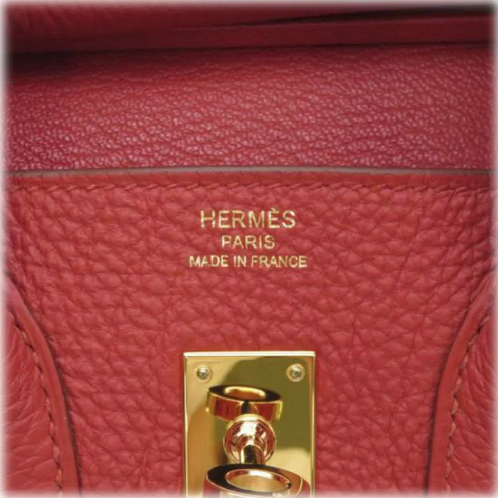 Hermès Vintage - Togo Birkin 25 - Red - Leather Handbag - Avvenice
