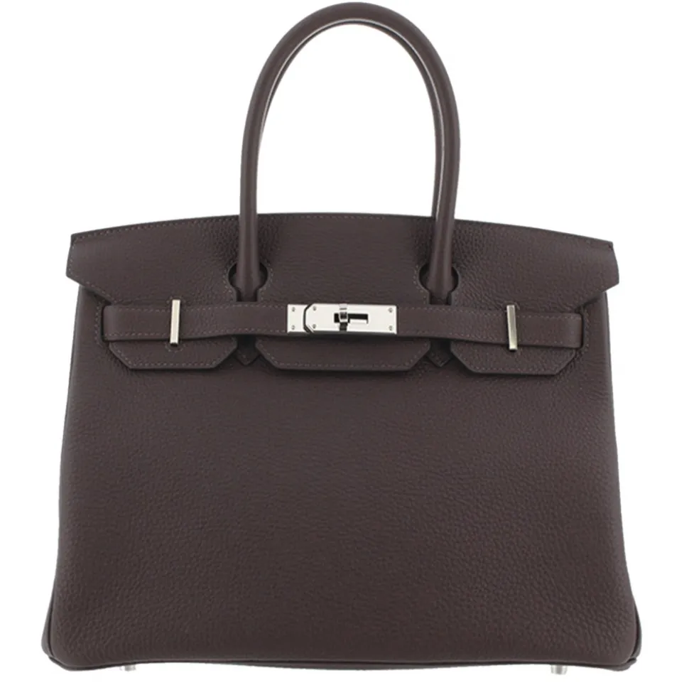 Hermès Vintage - Togo Birkin 30 - Dark Brown - Leather Handbag - Avvenice