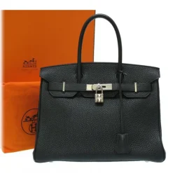Hermès Vintage - Togo Birkin 30 Bag - Black - Leather and Calf Handbag - Luxury High Quality - Avvenice