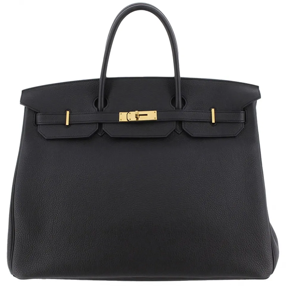 Hermès Vintage - Togo Birkin 40 - Black - Leather Handbag - Avvenice